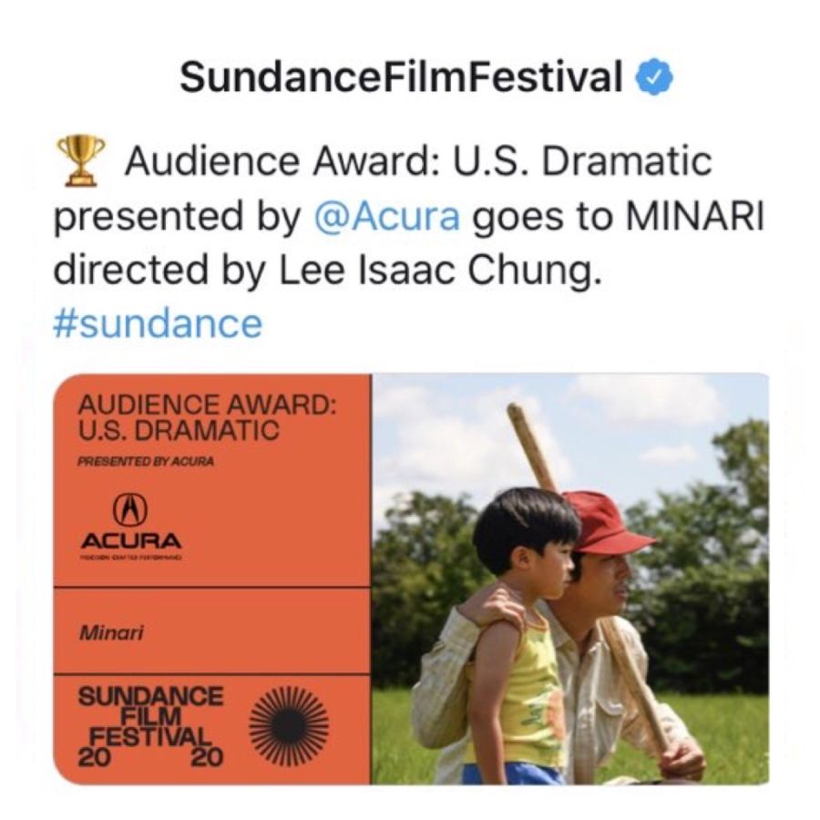 Press Minari Sundance Film Festival Audience Award